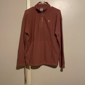 VS PINK Quarter Zip Crew